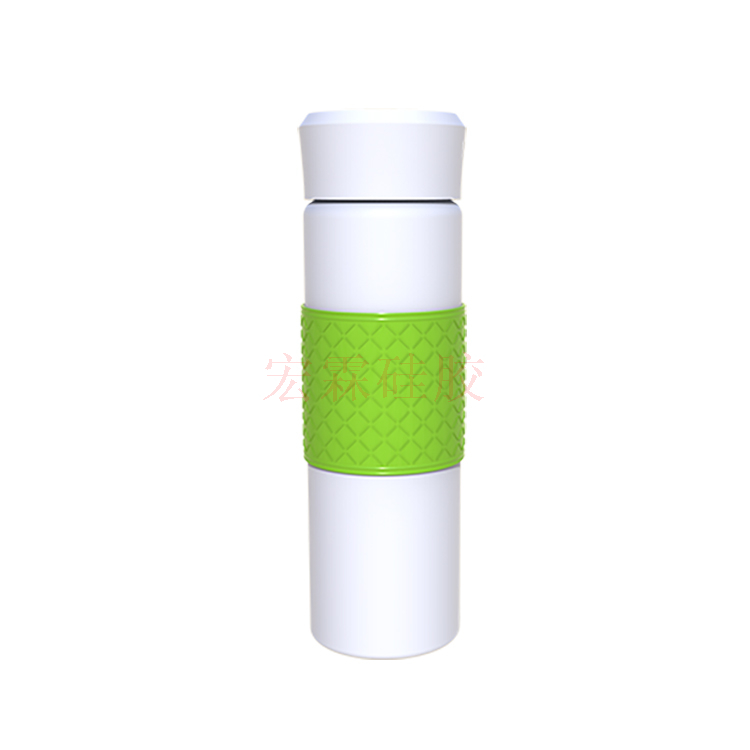 防滑耐温硅胶杯套 可定制多色硅胶水杯保护套 硅胶水杯套